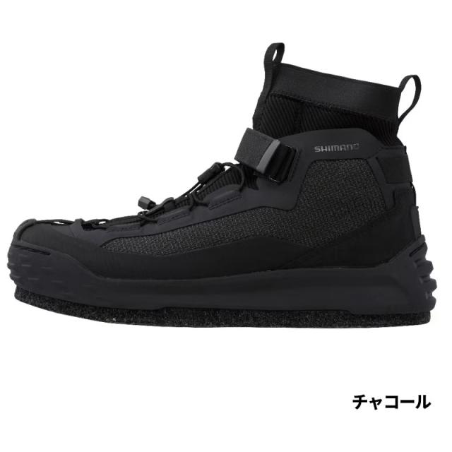 シマノ フットウェア ドライロックシューズ カットラバーピンフェルト 26.0cm チャコール FS-020Xの通販は