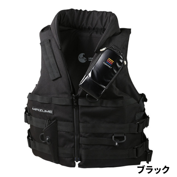 オレンジブルー ライフジャケット mazume コンタクトライフジャケット フリー ブラック MZLJ-772