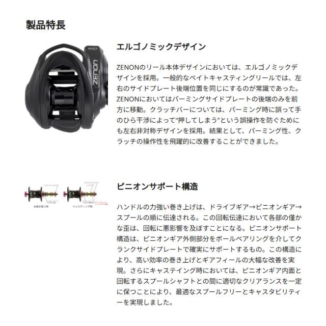 アブガルシア ベイトリール 25 ゼノン コア HS8 右ハンドル_2
