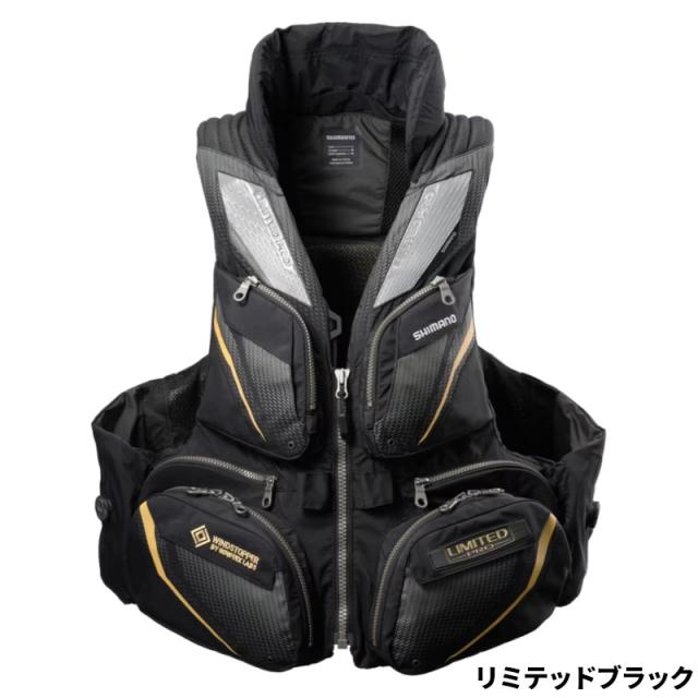 シマノ ライフジャケット フローティングベスト リミテッドプロ 枕付 XL リミテッドブラック VF-130Y