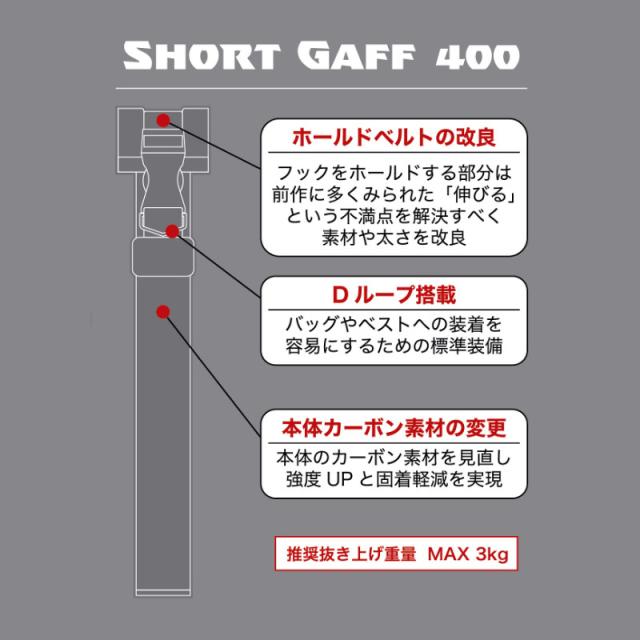 CRONO ショートギャフ400 #07チルの通販はau PAY マーケット - 釣具の