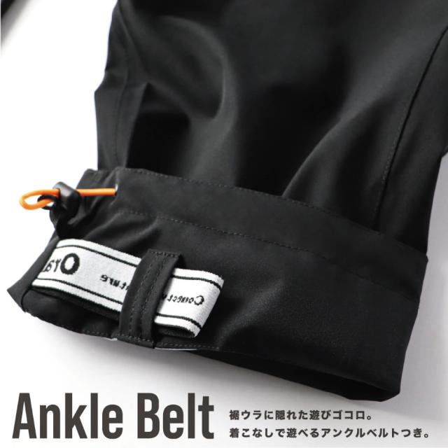 【現品限り】 ウェア Oraio(オライオ) 2.5層 ウォータープルーフ シェフパンツ L ブラック_6