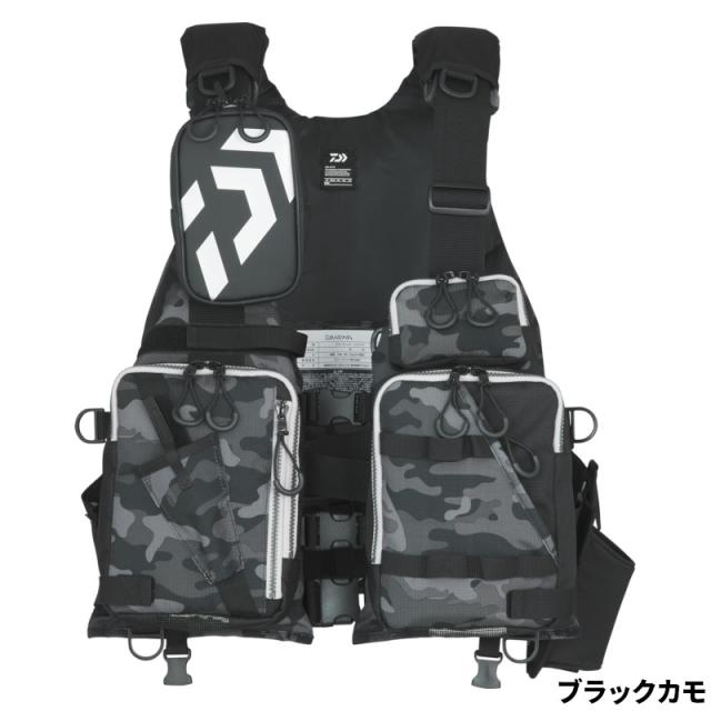 Daiwa DF-6206 ブラック　迷彩 ライフジャケット L ダイワ フロートゲームベスト DF-6206をレビュー！クチコミ