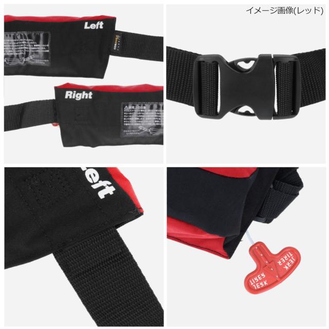 ライフジャケット XOOX 自動膨脹式ライフジャケット コンパクトタイプ XO-9320RS25 ブラック_6