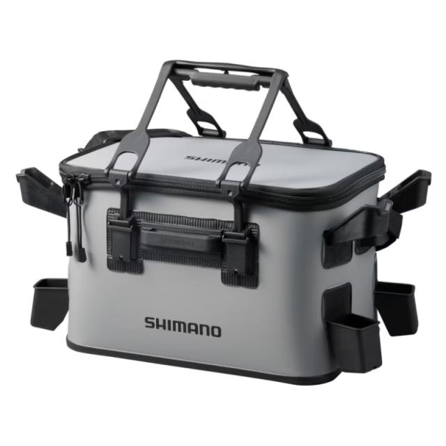 シマノ ロッドレスト タックルバッグ (レスト4/ハードタイプ) 27L グレー BK-024W