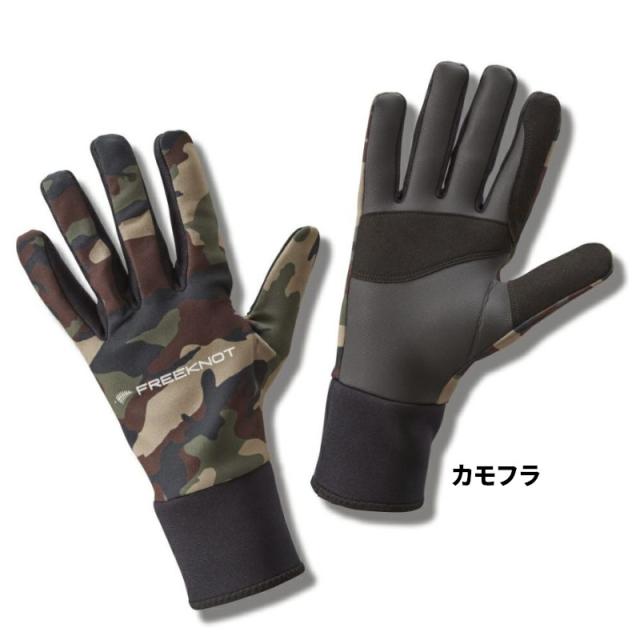 防寒ウェア フリーノット フォーオン ネオプレングローブ フルフィンガー L カモフラ Y4195-7200 L-69【ゆうパケット】の通販は