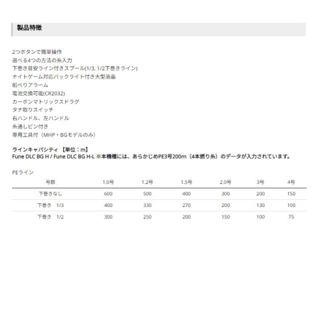 アブガルシア 船リール Fune DLC BG H-L 左ハンドル 24年モデル 船 両軸リール_9