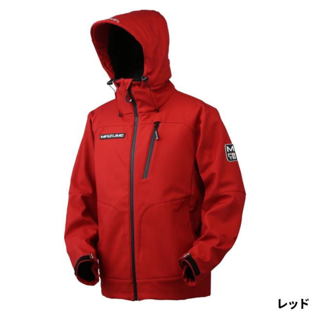 オレンジブルー 防寒ウェア マズメ ウインドカットジャケット LL レッド MZFW-797の通販は