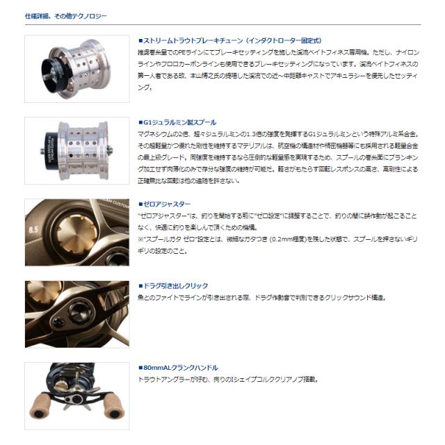 ダイワ ベイトリール シルバークリーク エア TW ストリームカスタム 8.5R 右 [22年モデル]