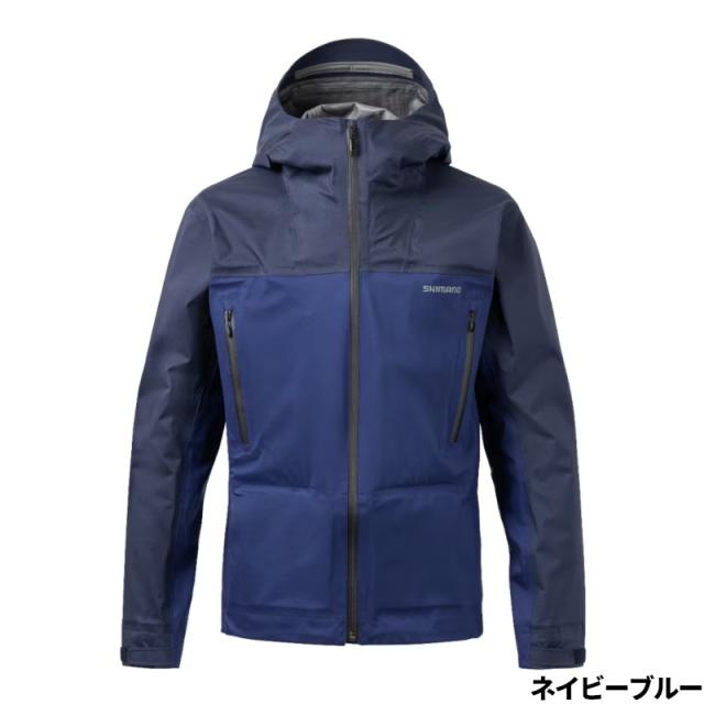 【現品限り】 シマノ ウェア アングラーズシェル ジャケット 01 L ネイビーブルー RA-023W