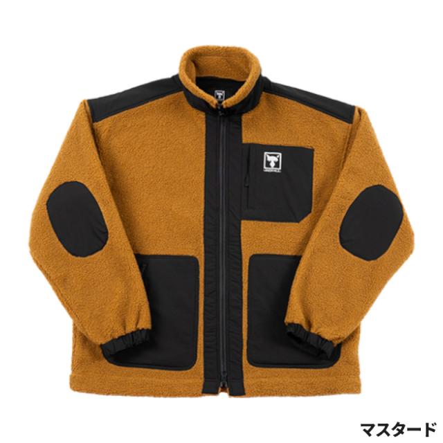 ジャッカル 防寒ウェア ウィンドブロックフリースジャケット JA-A001 XL マスタード