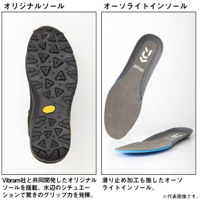 ダイワ フットウェア DS-3301G (ラジアルソール) FOGLER ゴアテックス ハイカット 29.0cm ブラックグレー_6