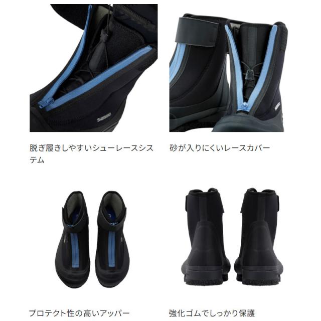 シマノ 鮎GAME ウェットシューズ カットフェルト 中丸 28.0cm ブラック FS-04XX