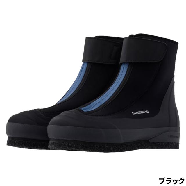 シマノ 鮎GAME ウェットシューズ カットピンフェルト 中丸 25.0cm ブラック FS-04YX