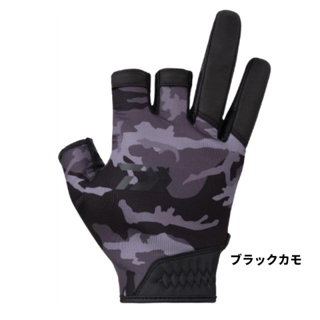 ダイワ 防寒ウェア DG-6523W 防寒ゲームグローブ 3本カット L ブラックカモ【ゆうパケット】の通販は 4,910円