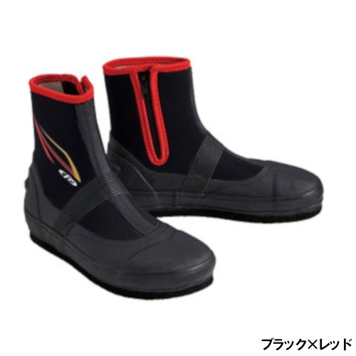 FP-5781 鮎タビ(中割)(フェルトスパイクソール) 3L ブラック×レッドの通販は