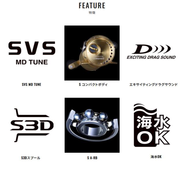 シマノ ベイトリール カルカッタコンクエスト MD 300XGLH 右ハンドル 23年モデル_2