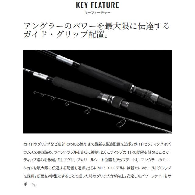 シマノ キャスティングロッド 25 グラップラー タイプ C S82MH【大型
