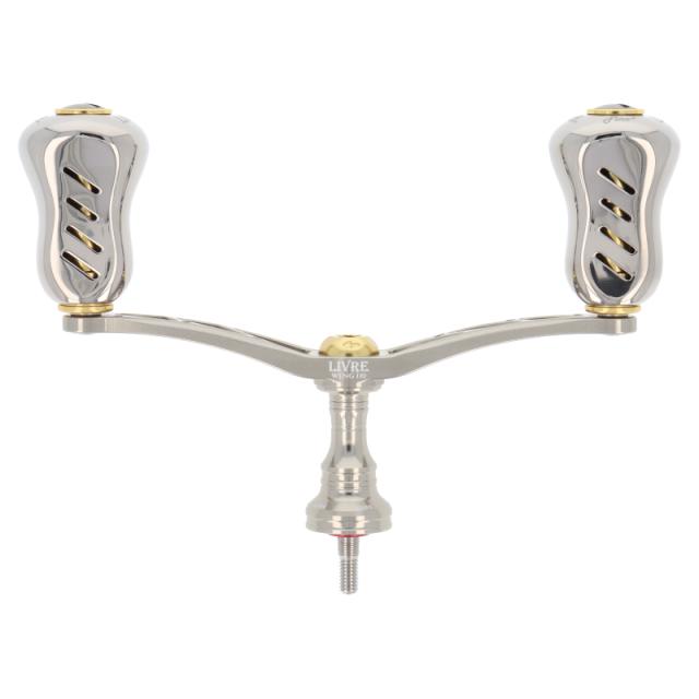 リブレ リールパーツ ウィング１１０ＦｉｎｏノブＳ２チタンＰ＋ゴールドＧ【ゆうパケット】