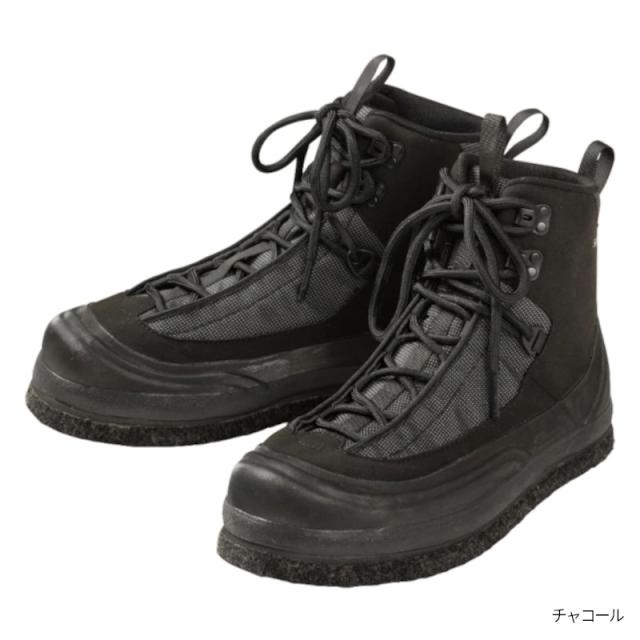 シマノ ウェーダー ウェーディングシューズ カットピンフェルト チャコール 26.5 FS-004V