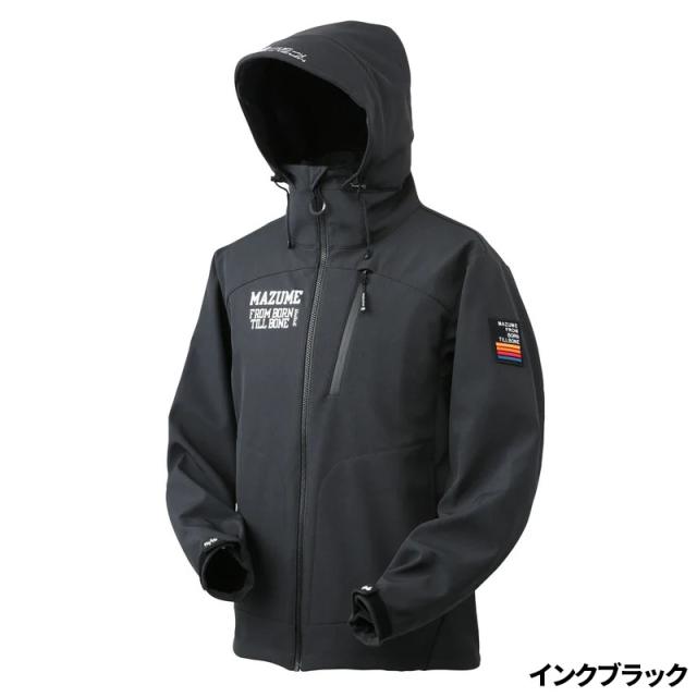 オレンジブルー 防寒ウェア マズメ ウインドカットジャケット L インクブラック MZFW-874