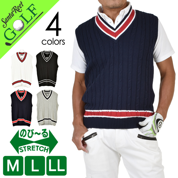 ゴルフウェア チルデンvネックコットンゴルフベスト メンズ サンタリート Sk 取寄の通販はau Pay マーケット サンタリート