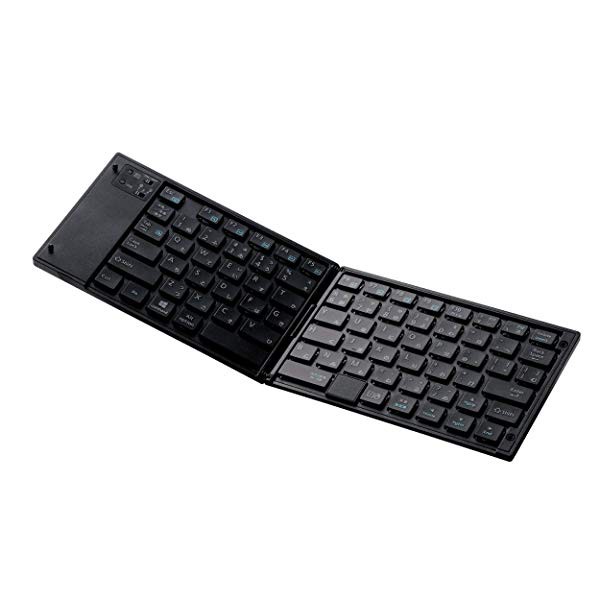 キーボード Bluetooth 折りたたみ マルチペアリング ポインティングデバイス付 ブラック TK-FLP01PBK ...エレコムの通販は 9,000円