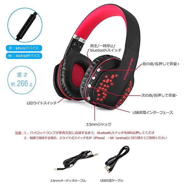 ゲーミング ヘッドセット Ps4 Bluetooth 4 1 ワイヤレス ヘッドセット 折りたたみ 無線と有線両用 伸縮ヘッドアーム 360度調整 の通販はau Pay マーケット Kaga Lab Au Pay マーケット店