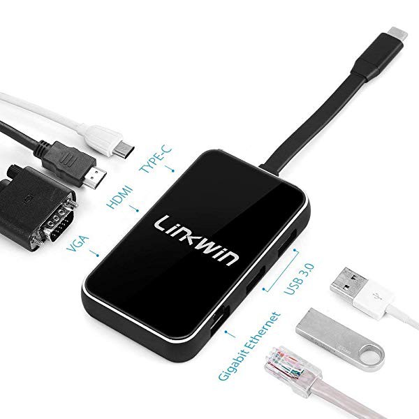 Usbハブ Type C Hub Usb C ハブ Hdmi Vga 有線lan Usb3 0 2ポート