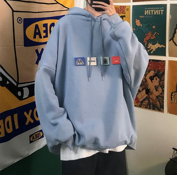 メンズ トップス パーカー スウェット フード プルオーバー ビッグシルエット 大きいサイズ ゆったり デイリー 普段着 部屋着 春 秋 グレの通販はau Wowma Higostyle