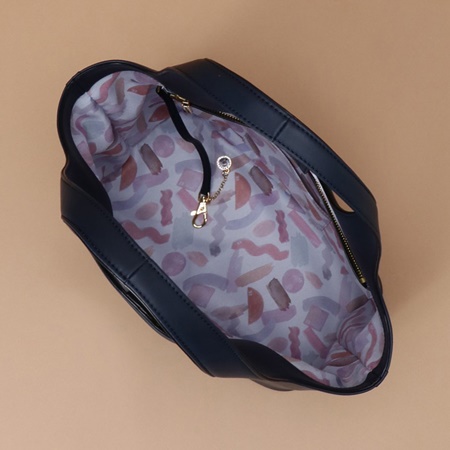 サマンサタバサ トートバッグ ソフトトートバッグ 大サイズ ネイビー