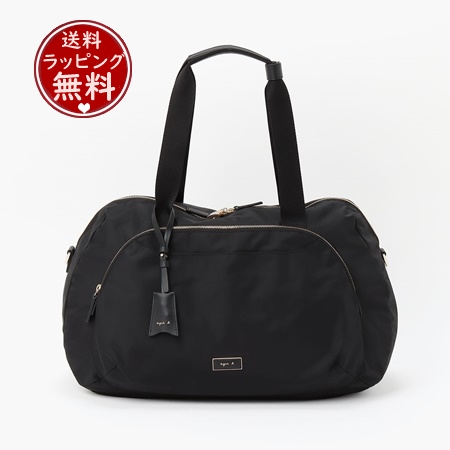 アニエスべー agnes b ボストンバッグ ユニセックス 2Wayボストンバッグ ブラック ブランド 正規品 新品 ギフト プレゼント 人気 おすすめ 誕生日 記念日 クリスマス 送料無料 ラッピング無料