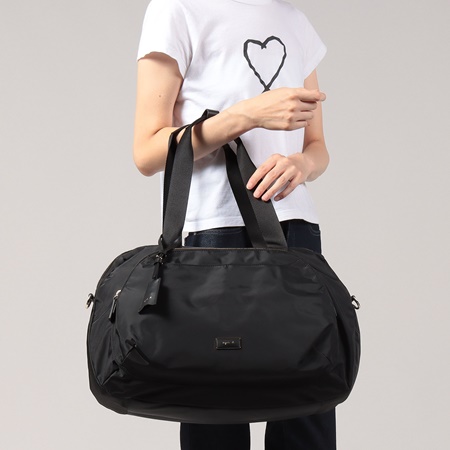 アニエスべー agnes b ボストンバッグ ユニセックス 2Wayボストンバッグ ブラック ブランド 正規品 新品 ギフト プレゼント 人気 おすすめ 誕生日 記念日 クリスマス 送料無料 ラッピング無料_2