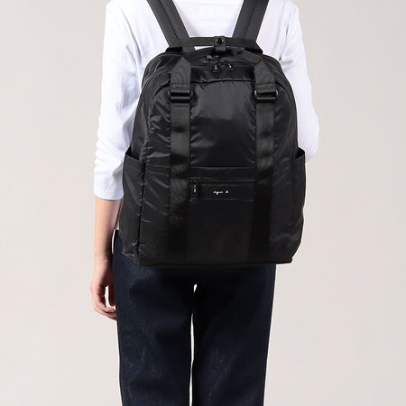 アニエスべー agnes b バックパック ユニセックス デイパック リュック ブラック ブランド 正規品 新品 ギフト プレゼント 人気 おすすめ 誕生日 記念日 クリスマス 送料無料 ラッピング無料_2