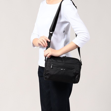 アニエスべー agnes b ユニセックス ショルダーバッグ ブラック ブランド 正規品 新品 ギフト プレゼント 人気 おすすめ 誕生日 記念日 クリスマス 送料無料 ラッピング無料_2