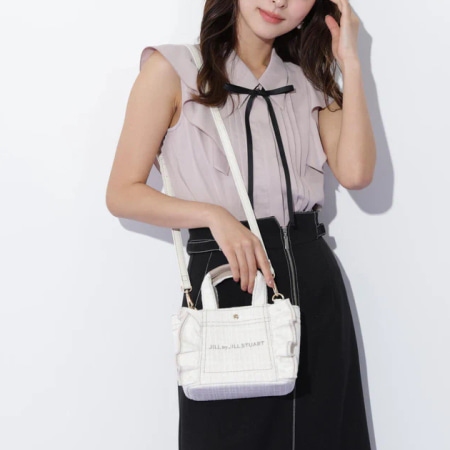 ジル バイ ジルスチュアート JILL by JILLSTUART ハンドバッグ ショルダーバッグ フリルトートミニ ツイード 2way  レディース ブランド 正規品 新品 プレゼント 人気 おすすめ 誕生日 記念日 クリスマス 送料無料 ラッピング無料_2