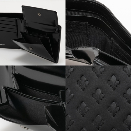 パトリックコックス PATRICK COX 財布 折財布 KINGS EMBOSS LEATHER 小銭入付き折り財布 ブラック ブランド 正規品 新品 ギフト プレゼント 人気 おすすめ 誕生日 記念日 クリスマス 送料無料 ラッピング無料_3