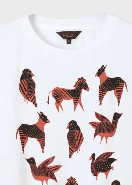 ポールスミス Paul Smith Tシャツ アニマルウッドカットプリント 日本 