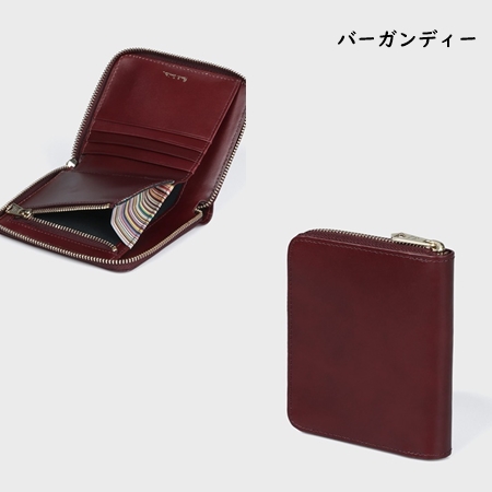 ポールスミス Paul Smith 折財布 レザーリュクスシャイン ラウンド 