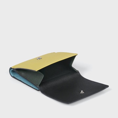 ポールスミス Paul Smith 折財布 カラーブロック 2つ折り財布 の