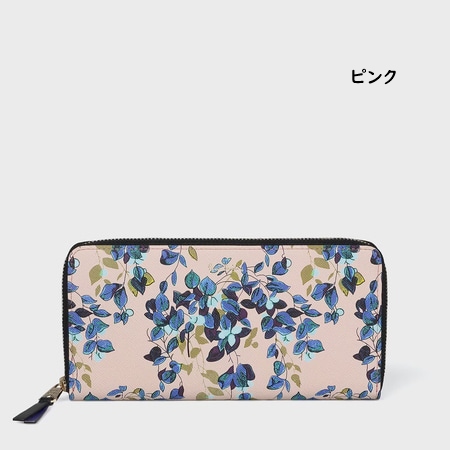 大人気，爆買い ポールスミス Paul Smith 長財布 レモンツリープリント