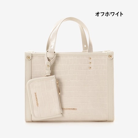 サマンサタバサ サマンサベガ Samantha Vega ハンドバック クロコ調シンプル横型ハンドバック ブランド 正規品 新品 ギフト プレゼント 人気 おすすめ 誕生日 記念日 クリスマス 送料無料 ラッピング無料_1