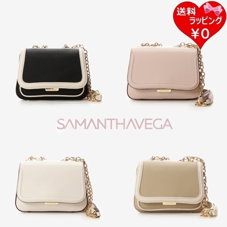 サマンサベガ Samantha Vega ショルダーバッグ バイカラーチェーンショルダーバッグ  ブランド 正規品 新品 ギフト プレゼント 人気 おすすめ 誕生日 記念日 クリスマス 送料無料 ラッピング無料
