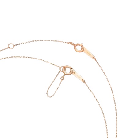 ◇K18WG サファイア0.30ct バタフライ 蝶 ネックレス アジャスター