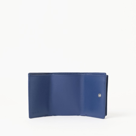 アニエスベー agnes b 折財布 財布 3つ折り ウォレット ブルー  