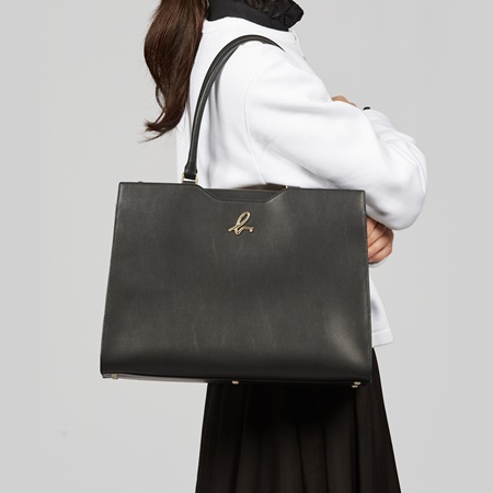 アニエスベー agnes b トートバッグ 牛革 ブラック ブランド 正規品 新品 ギフト プレゼント 人気 おすすめ 誕生日 記念日 クリスマス 送料無料 ラッピング無料_4
