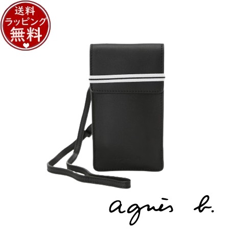 【送料無料】【ラッピング無料】アニエスベー agnes b バッグ ショルダーバッグ ETUI フォンサコッシュ ブラック