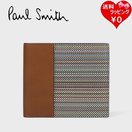 【送料無料】【ラッピング無料】ポールスミス Paul Smith 折財布 コーテッドキャンバス 2つ折り財布  の通販は 44,600円