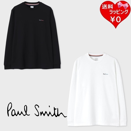 ポールスミス Paul Smith Tシャツ ロンT ランダムスペル 長袖Tシャツ 綿100%  ブランド 正規品 新品 ギフト プレゼント 人気 おすすめ 誕生日 記念日 クリスマス 送料無料 ラッピング無料