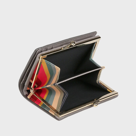 即納 ポールスミス Paul Smith 財布 折財布 スワールトリム がま口2つ折り財布  ブランド 正規品 新品 ギフト プレゼント 人気 おすすめ 誕生日 記念日 クリスマス 送料無料 ラッピング無料_3